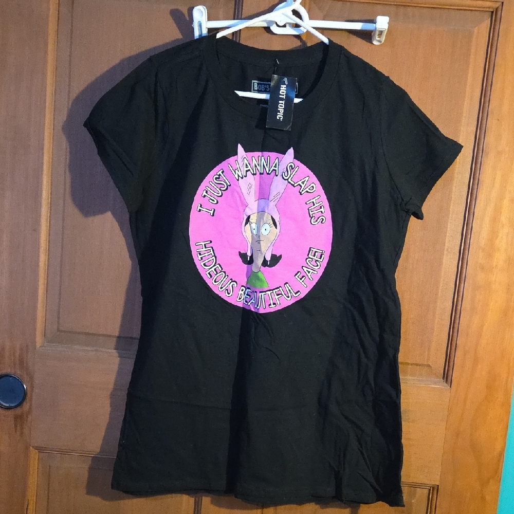 Louise Belcher Black Graphic Women's Top